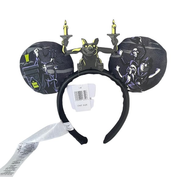 Disney Parks Haunted Mansion 999 Happy Haunts Gargoyle Ears Headband - Picture 2 of 6